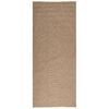 vidaXL Tapis de surface Moir&eacute; AGIRA Naturel 150 x 80 cm Polyester
