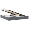 vidaXL Lit de Rangement avec matelas Gris fonc&eacute; 200 x 200 cm Velours