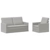 vidaXL Ensemble de Canap&eacute;s 2 pcs Gris nuage Tissu