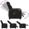 vidaXL Fauteuil de massage inclinable Noir Tissu
