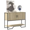 vidaXL Table console ch&ecirc;ne sonoma 100x35x74,5 cm bois d'ing&eacute;nierie