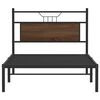 vidaXL Cadre de lit sans matelas ch&ecirc;ne marron 107x203 cm