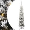 vidaXL Sapin de No&euml;l artificiel avec &eacute;clairage LED Vert et blanc