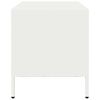 vidaXL Meuble TV blanc 68x39x43,5 cm acier lamin&eacute; &agrave; froid