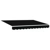 vidaXL Auvent r&eacute;tractable Noir 350 x 250 cm Polyester et Aluminium