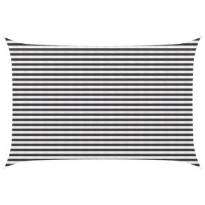 vidaXL Voile d'ombre Anthracite et blanc 3 x 4,5 m HDPE