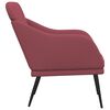 vidaXL Fauteuil Rouge bordeaux 63x76x80 cm Tissu