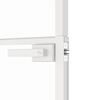 vidaXL Porte d'intérieur Blanc 83x201,5 cm Trempé verre aluminium fin