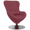 vidaXL Fauteuil œuf Bordeaux 63 x 73 x 90 cm tissu