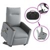 vidaXL Fauteuil de massage inclinable Gris clair Tissu