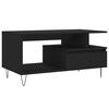 vidaXL Table basse Noir 90x49x45 cm Bois d'ing&eacute;nierie