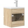 vidaXL Ensemble de meubles de salle de bain 2 pcs ch&ecirc;ne sonoma