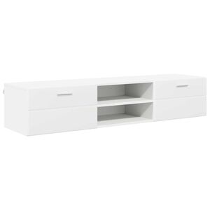 vidaXL Cabinet en Bois Blanc 150 x 39 x 30 cm Bois d'ing&eacute;nierie