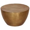 vidaXL Table basse martel&eacute;e en aluminium &Oslash; 50x30 cm laiton