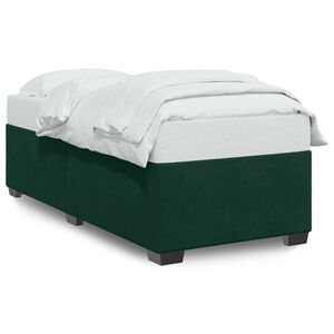 vidaXL Cadre de lit sans matelas vert fonc&eacute; 80x200 cm velours