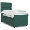 vidaXL Sommier &agrave; lattes de lit avec matelas Vert fonc&eacute; 90x190 cm