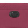 vidaXL Fauteuil inclinable électrique rouge bordeaux velours