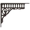 vidaXL Supports d'&eacute;tag&egrave;re murale 12 pc Marron ancien 27,5 x 23 x 4 cm