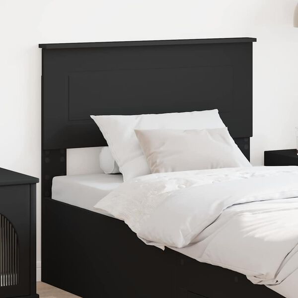 vidaXL Tête de lit avec tête de lit Chêne noir 75 cm Bois d'ingénierie
