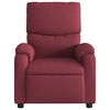 vidaXL Fauteuil inclinable Rouge bordeaux Tissu