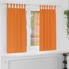 vidaXL Rideaux occultants avec anneaux 2 pcs Orange vif 175 x 140 cm