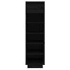 vidaXL Armoire à chaussures noir 30x34x105 cm bois de pin massif