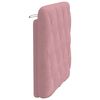 vidaXL Coussin de t&ecirc;te de lit rose 90 cm velours