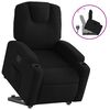 vidaXL Fauteuil inclinable noir tissu
