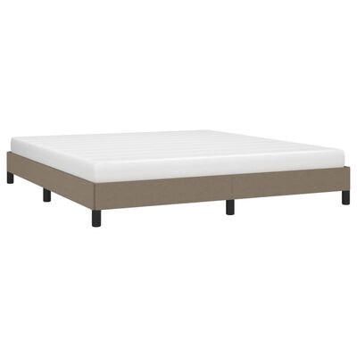 vidaXL Cadre de lit sans matelas taupe 160x200 cm tissu