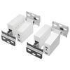 vidaXL Support de Meuble Suspendu 2 pcs Blanc 70 x 46 x 19 mm