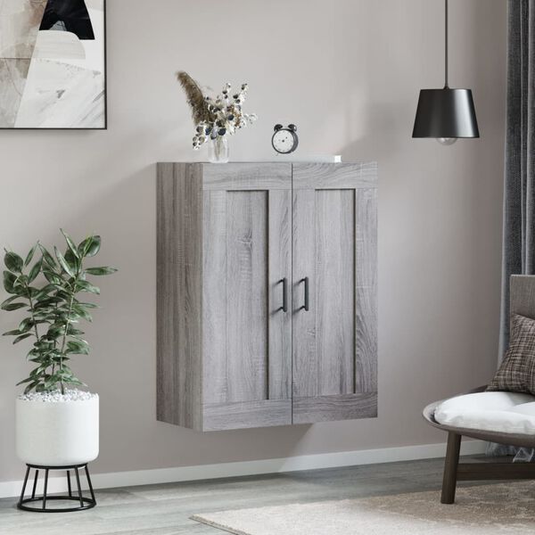 vidaXL Armoire murale sonoma gris 69,5x34x90 cm bois d'ingénierie