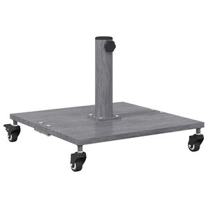 vidaXL Pied de parasol Aspect Bois Gris Fonc&eacute; 45 x 45 x 31,5 cm