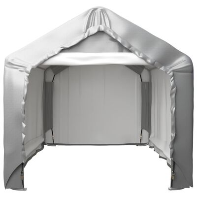vidaXL Tente de rangement Gris 180x180 cm Acier galvanisé