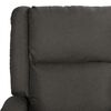 vidaXL Fauteuil de massage électrique gris foncé similicuir et tissu