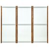 vidaXL Cloison de séparation 3 panneaux Blanc crème 210x170 cm
