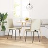 vidaXL Chaises à manger lot de 2 crème similicuir
