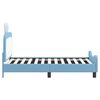 vidaXL Cadre de lit pour enfants avec tête de lit Bleu 80 x 160 cm PU