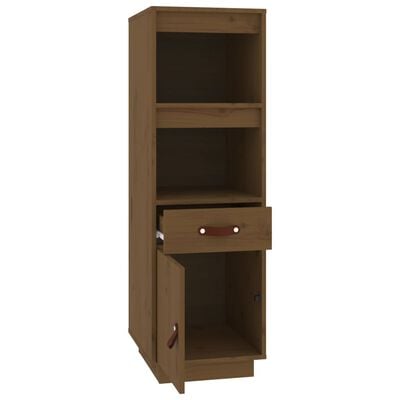 vidaXL Buffet haut Marron miel 34x40x108,5 cm Bois massif de pin