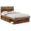 vidaXL Cadre de lit Bois ancien 120 x 200 cm Bois de pin massif
