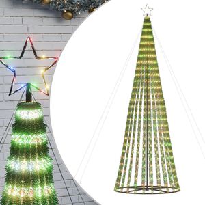 vidaXL Sapin de No&euml;l &agrave; LED 688 LED color&eacute;es 300 cm