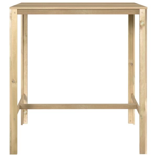 vidaXL Table de bar 110x60x110 cm Bois de pin impr&eacute;gn&eacute;
