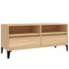 vidaXL Meuble TV chêne sonoma 100x34,5x44,5 cm bois d'ingénierie