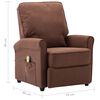 vidaXL Fauteuil de massage Marron Tissu