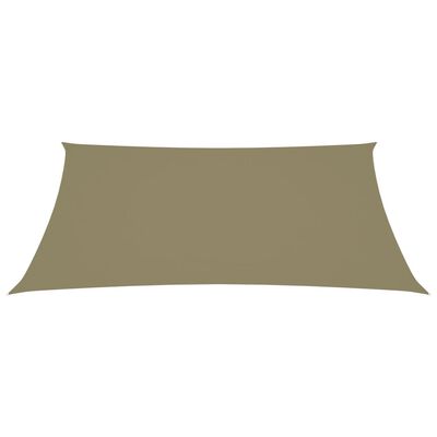 vidaXL Voile de parasol tissu oxford rectangulaire 3x4,5 m beige