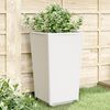 vidaXL Jardini&egrave;res 4 pcs blanc 32,5x32,5x57 cm polypropyl&egrave;ne
