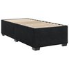 vidaXL Sommier &agrave; lattes de lit avec matelas Noir 90x190 cm Velours