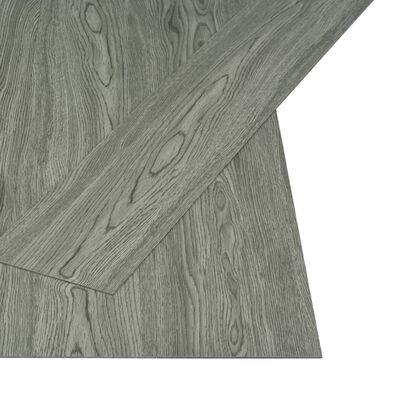 vidaXL Planches de plancher autoadhésives 4,46 m² 3 mm PVC Gris