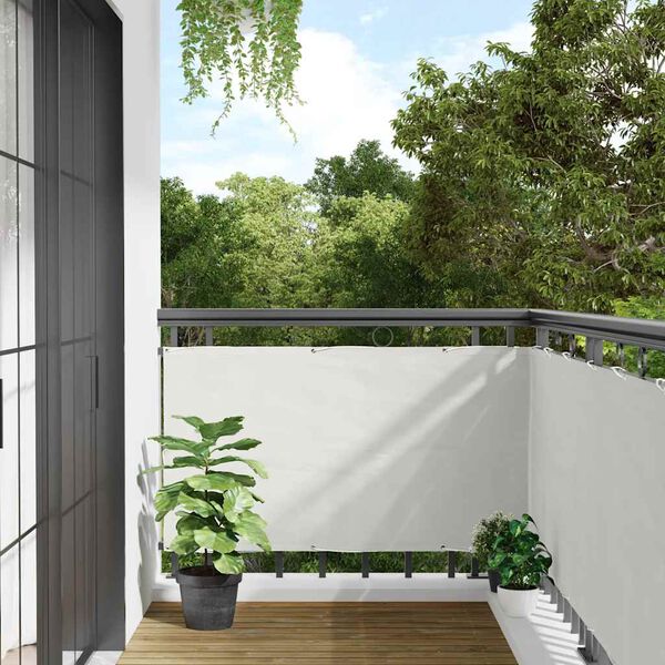 vidaXL &Eacute;cran d'intimit&eacute; de balcon blanc 600x120 cm PVC