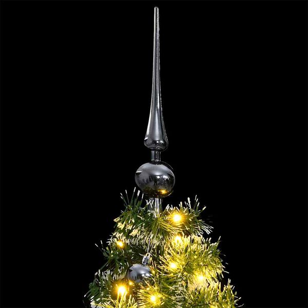 vidaXL Sapin de No&euml;l artificiel articul&eacute; 150 LED et boules 120 cm