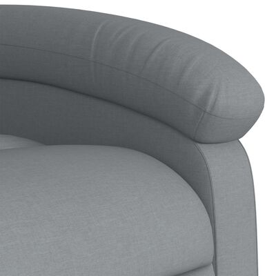 vidaXL Fauteuil inclinable Gris clair Tissu